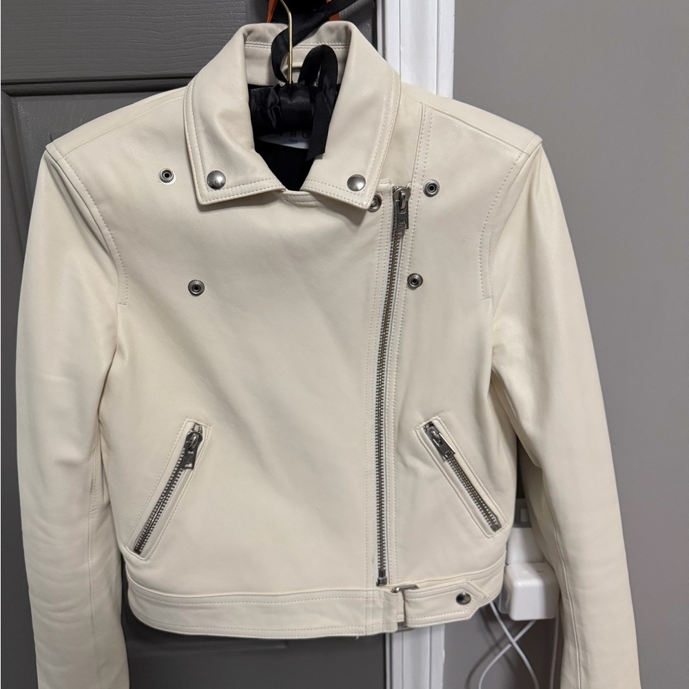 IRO white soft leatherJacket